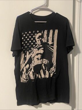 Black Graphic Batman T-Shirt - Men's Casual Tee size XL